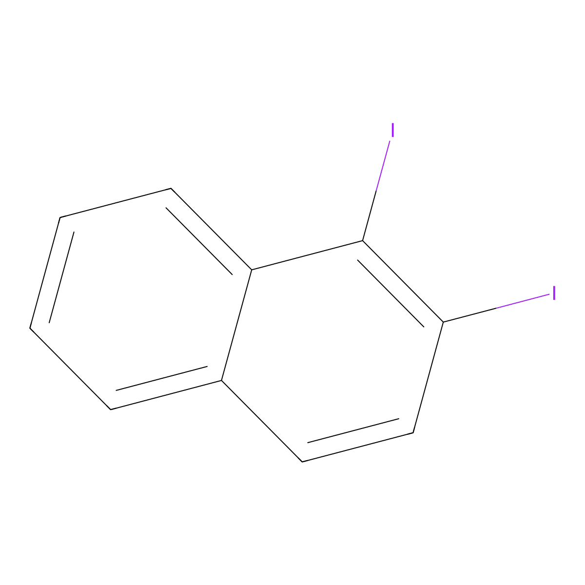 1,2-Diiodonaphthalene molecular structure, CAS 27715-42-0