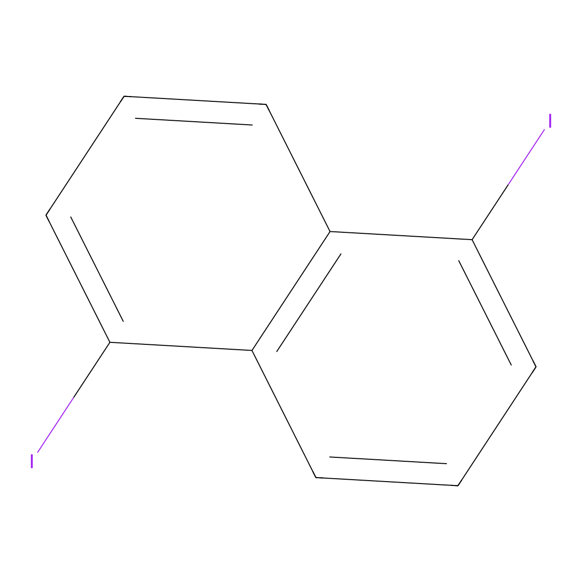 1,5-Diiodonaphthalene molecular structure, CAS 27715-44-2