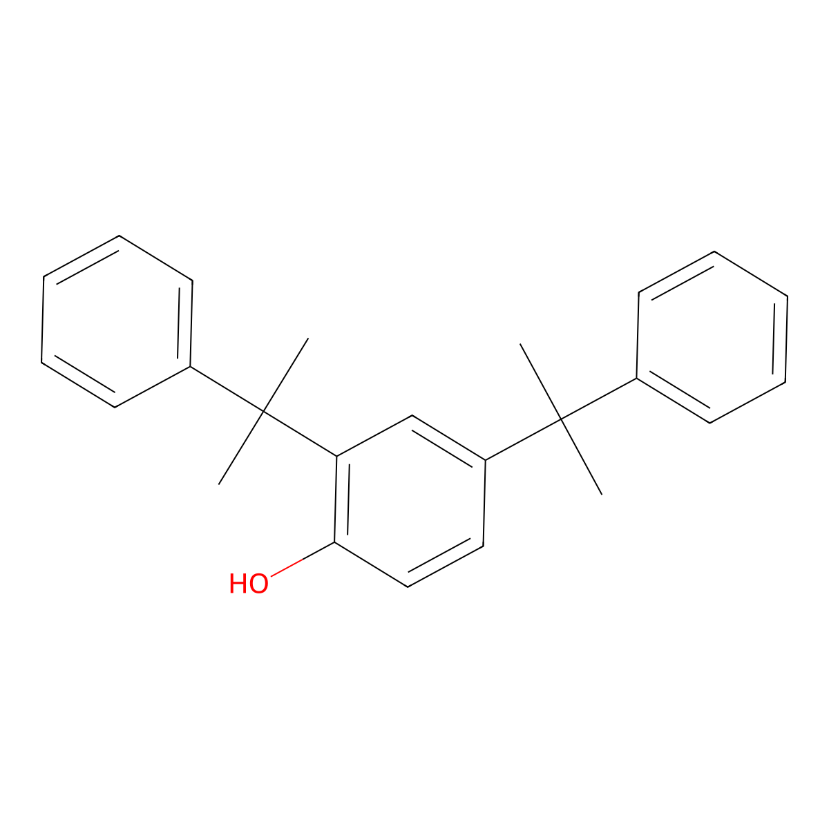 2,4-Dicumylphenol molecular structure, CAS 2772-45-4