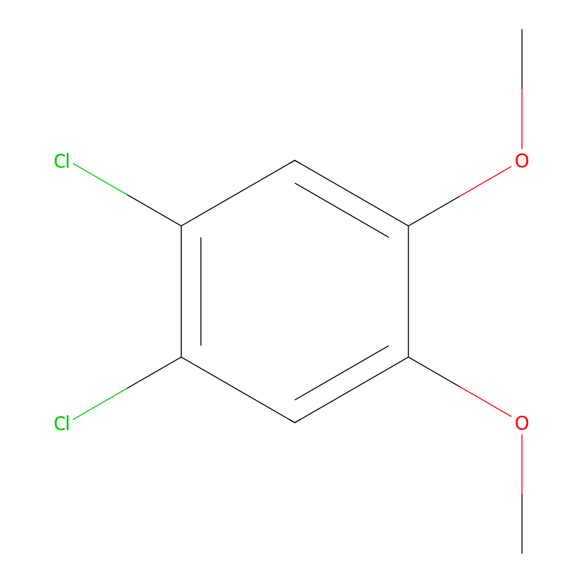 4,5-Dichloroveratrole molecular structure, CAS 2772-46-5