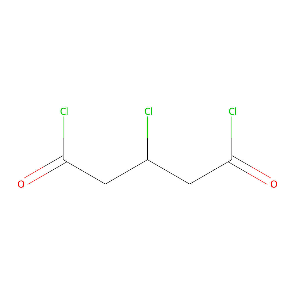 3-Chloropentanedioyl dichloride molecular structure, CAS 27721-80-8