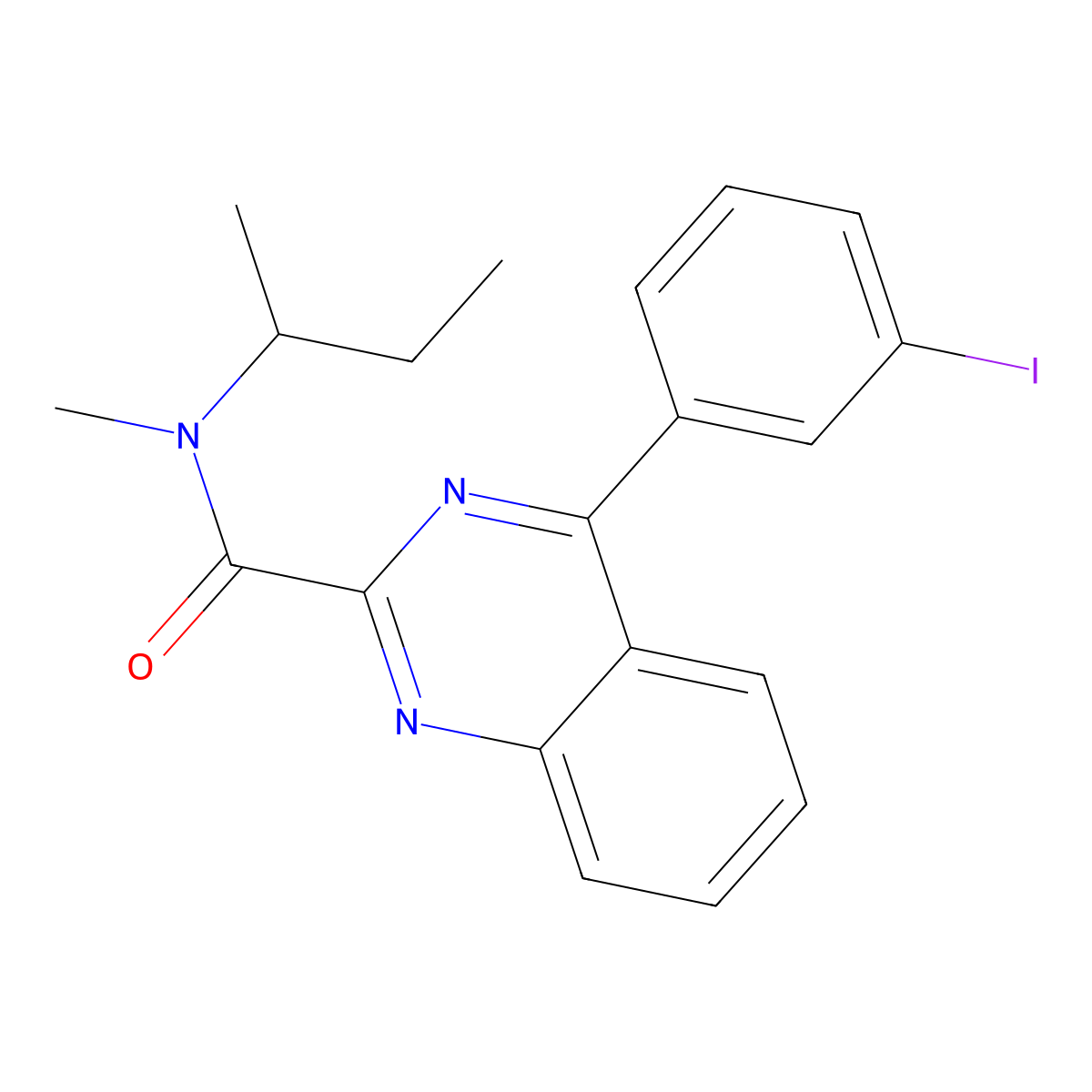 (R)-N-(sec-butyl)-4-(3-iodophenyl)-N-methylquinazoline-2-carboxamide molecular structure, CAS 2772449-76-8
