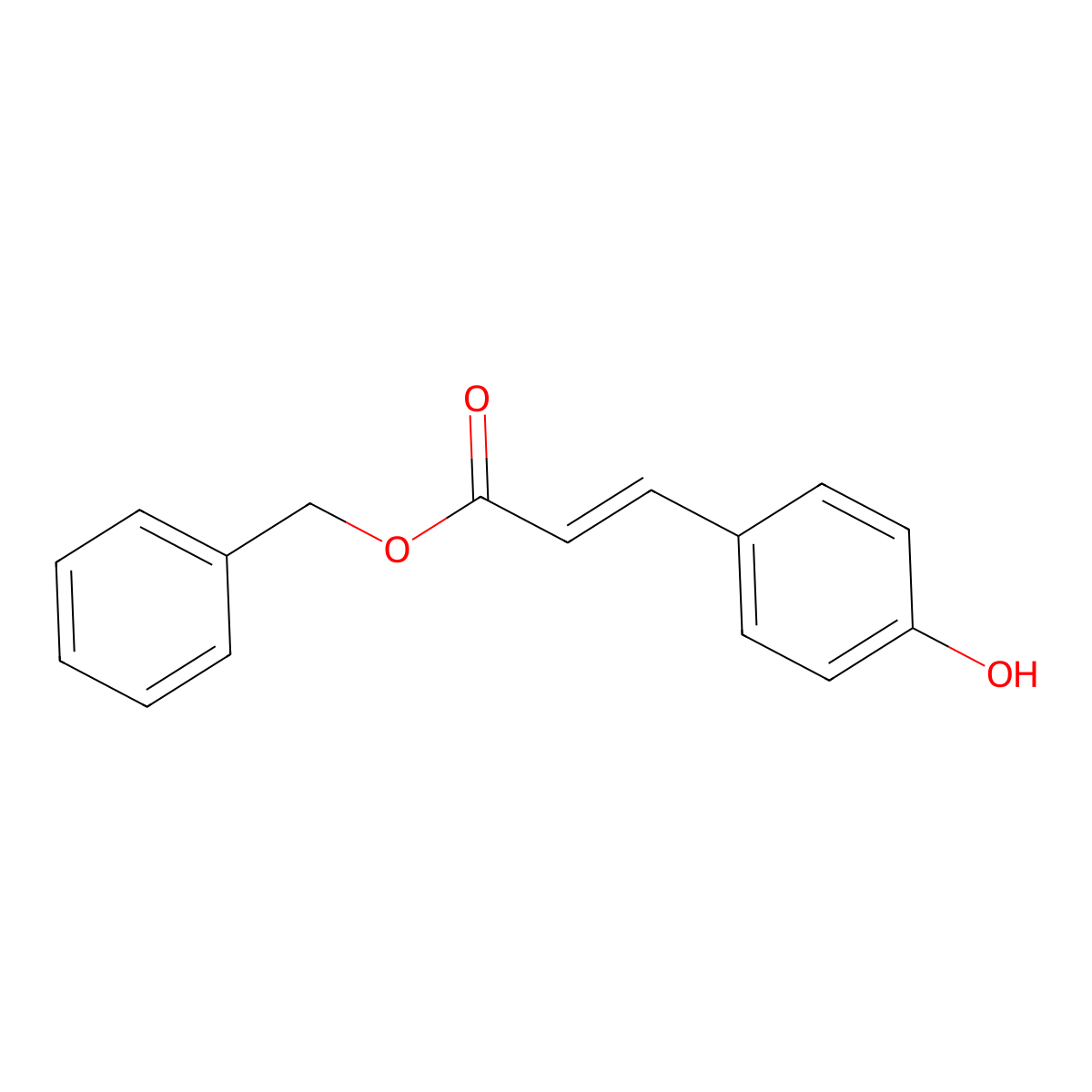 3-(4-Hydroxy-phenyl)-acrylic acid benzyl ester molecular structure, CAS 27727-38-4