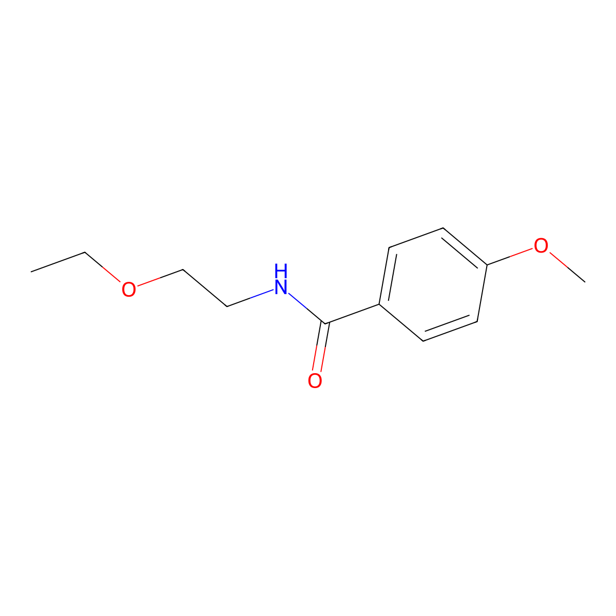N-(2-Ethoxyethyl)-4-methoxybenzamide molecular structure, CAS 2772758-41-3