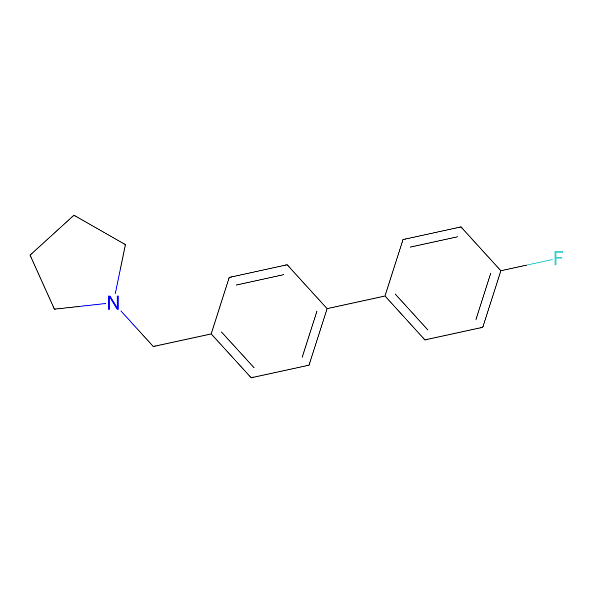 1-[(4'-Fluoro[1,1'-biphenyl]-4-yl)methyl]pyrrolidine molecular structure, CAS 2772782-81-5