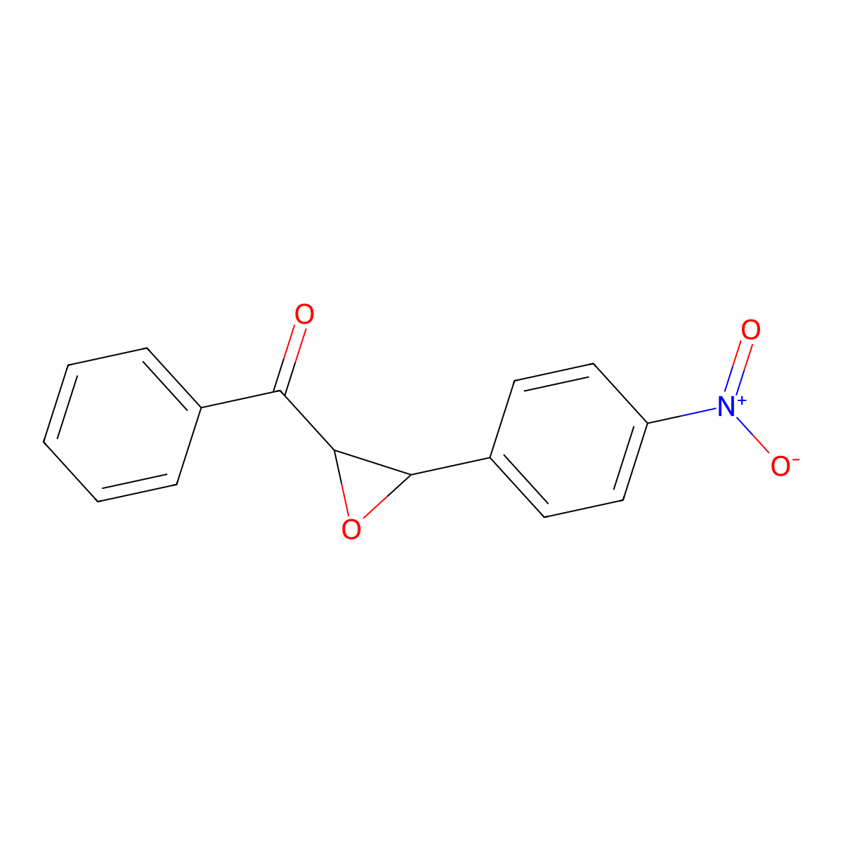 4-Nitrochalcone oxide molecular structure, CAS 27730-03-6