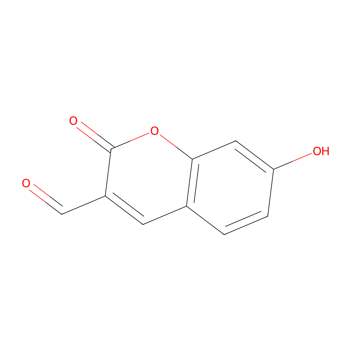 7-Hydroxy-2-oxo-2H-chromene-3-carbaldehyde molecular structure, CAS 277313-50-5
