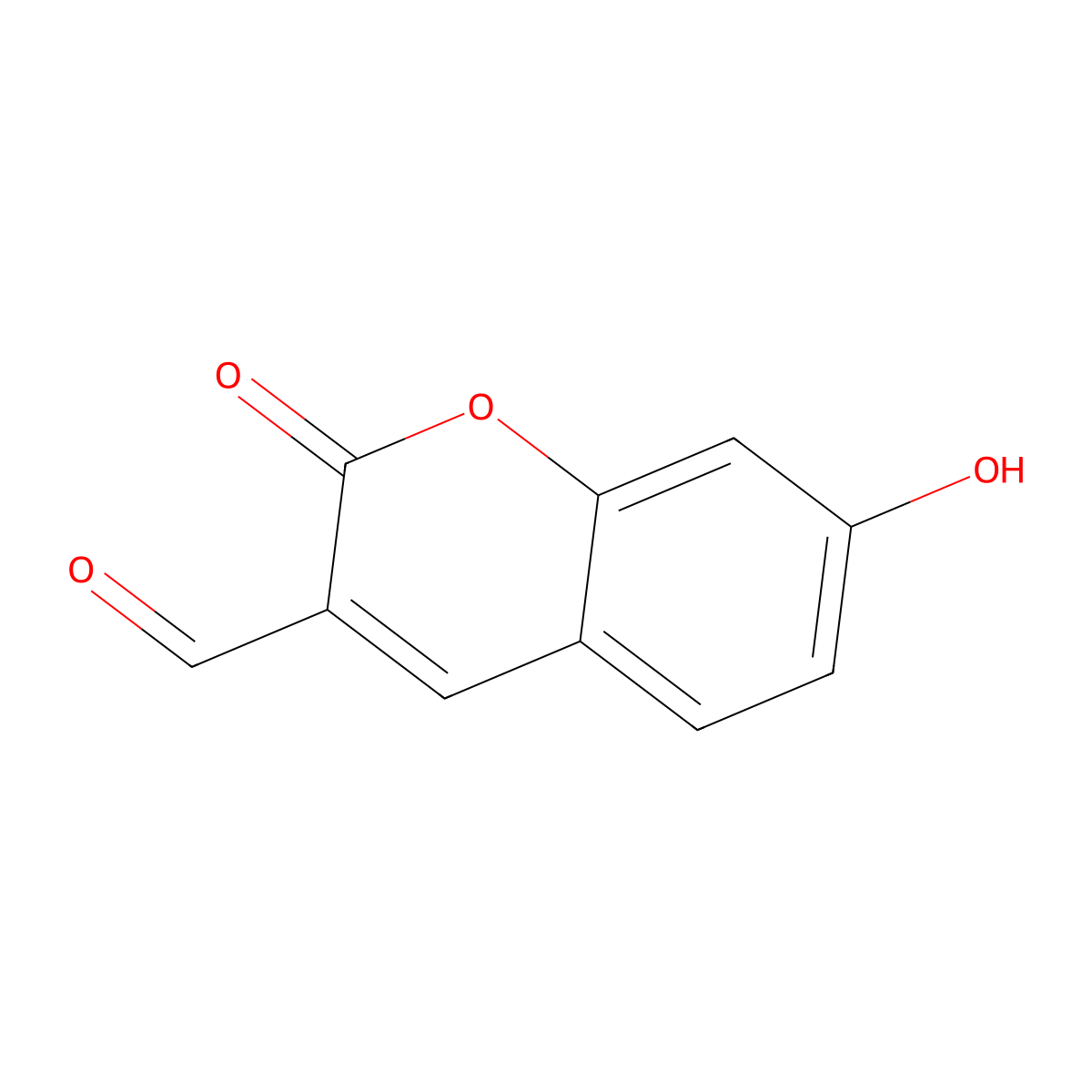 7-Hydroxy-2-oxo-2H-chromene-3-carbaldehyde molecular structure, CAS 277313-50-5