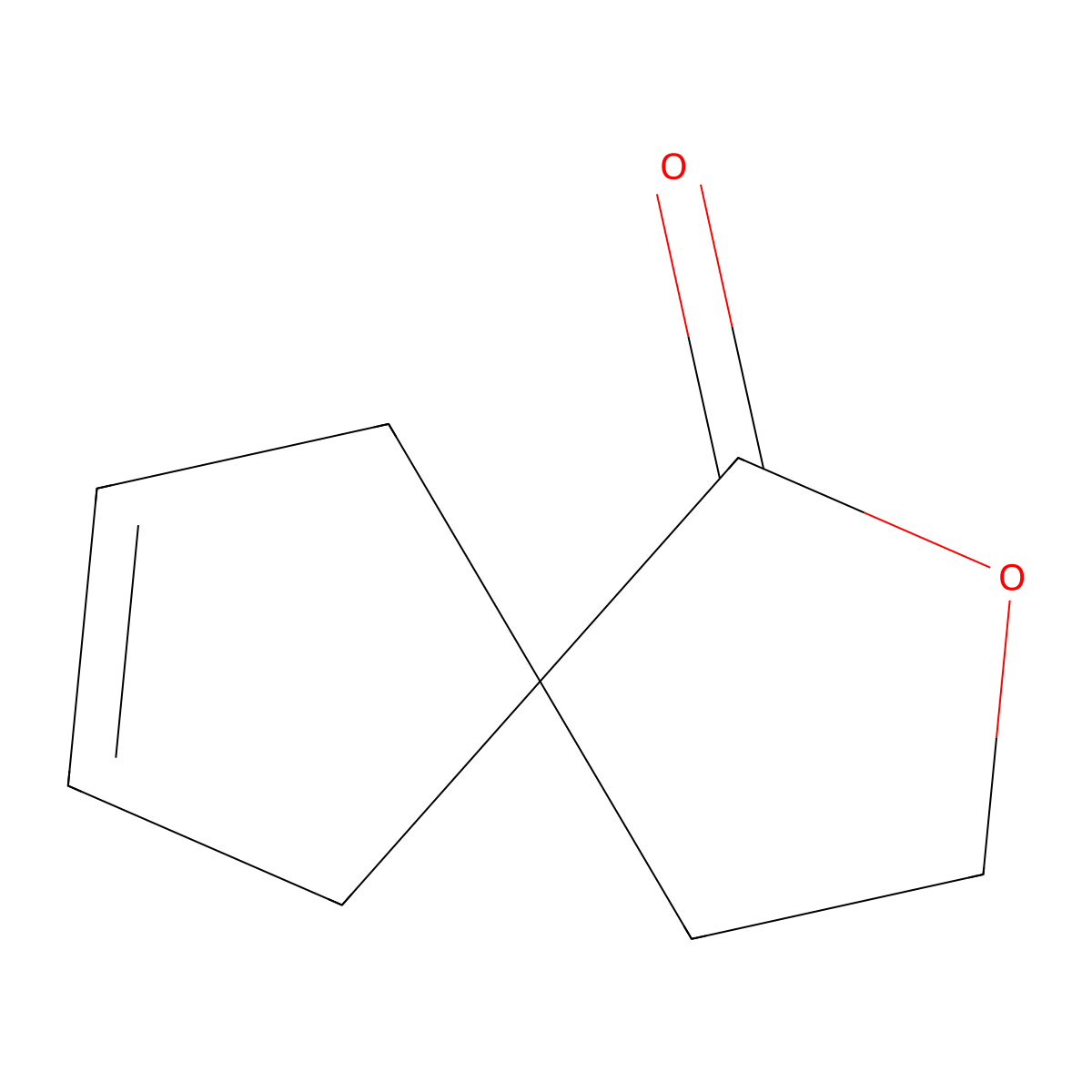 2-Oxaspiro[4.4]non-7-en-1-one molecular structure, CAS 277317-55-2