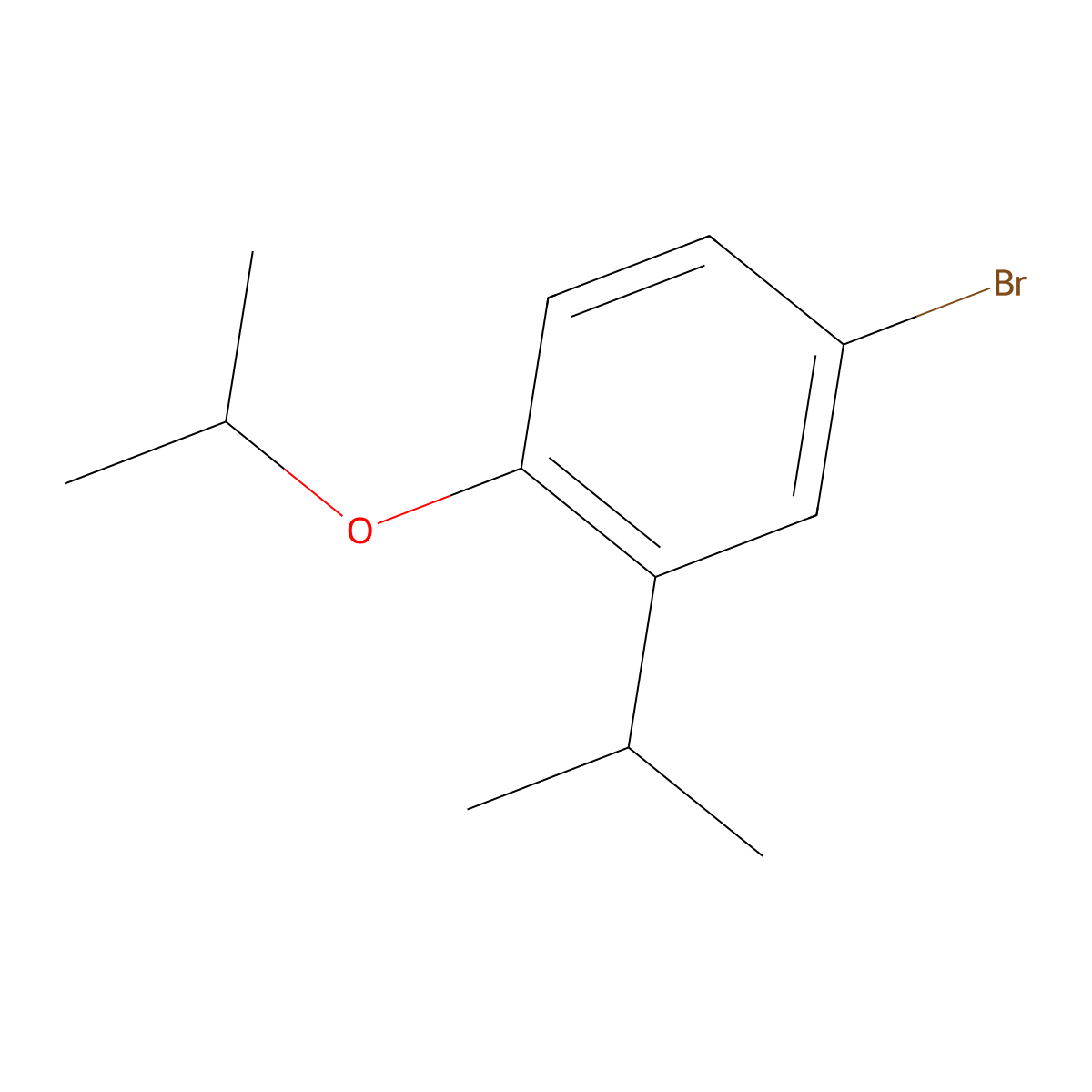 4-Bromo-1-isopropoxy-2-isopropylbenzene molecular structure, CAS 277323-14-5