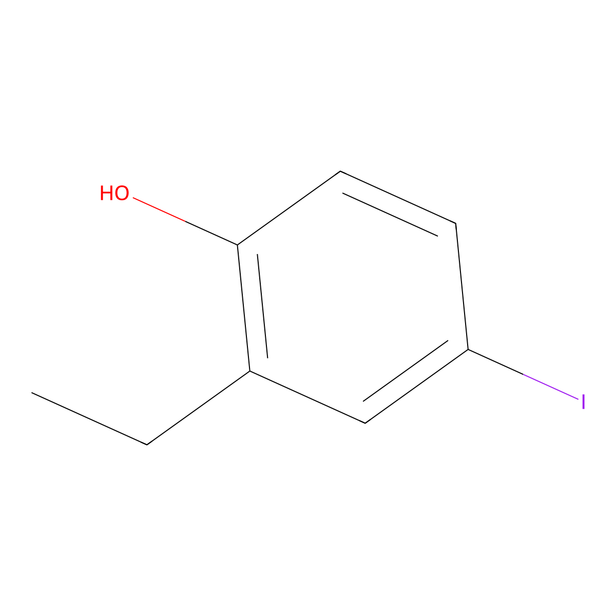2-Ethyl-4-iodophenol molecular structure, CAS 277324-67-1