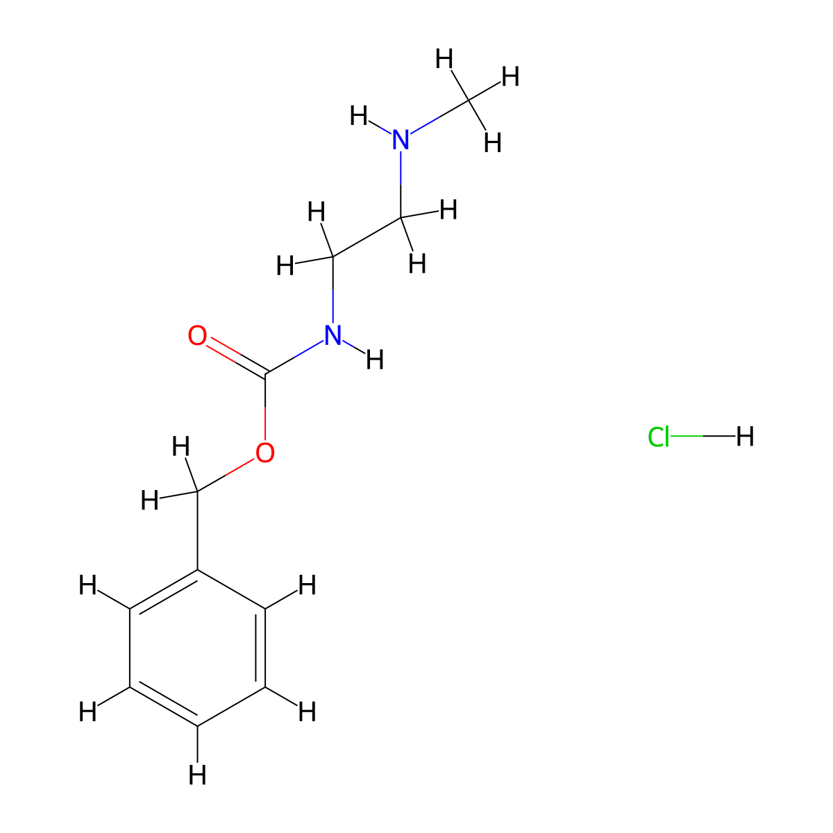 1-Cbz-Amino-2-methylaminoethane hydrochloride molecular structure, CAS 277328-34-4