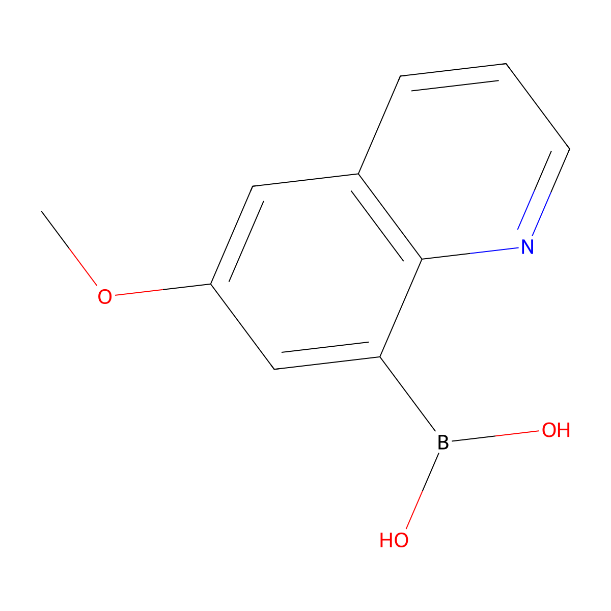(6-Methoxyquinolin-8-yl)boronic acid molecular structure, CAS 2773311-30-9
