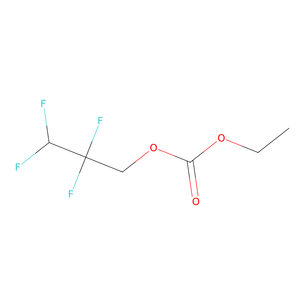 Ethyl 2,2,3,3-tetrafluoropropyl carbonate molecular structure, CAS 277332-97-5