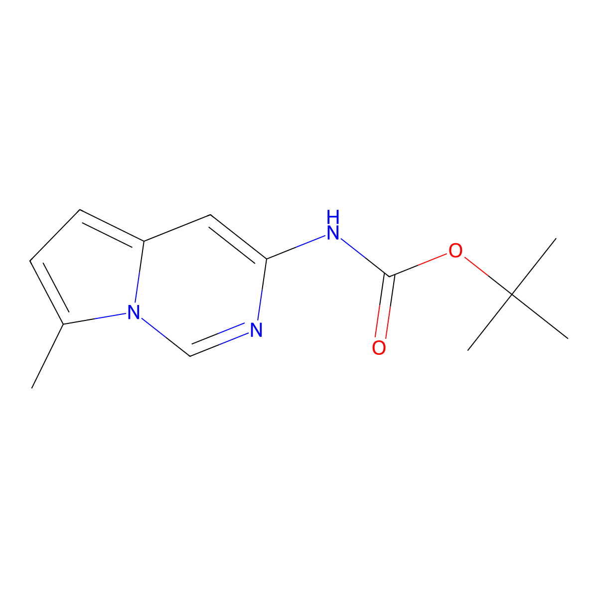 tert-butyl N-{7-methylpyrrolo[1,2-c]pyrimidin-3-yl}carbamate molecular structure, CAS 2773479-71-1