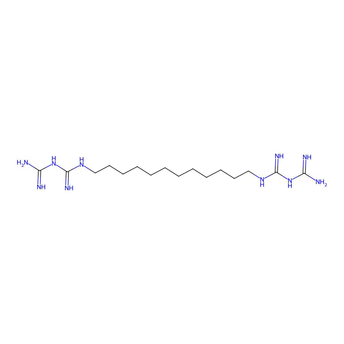 3,18-Diimino-2,4,17,19-tetraazaeicosanediimidamide molecular structure, CAS 2773484-02-7