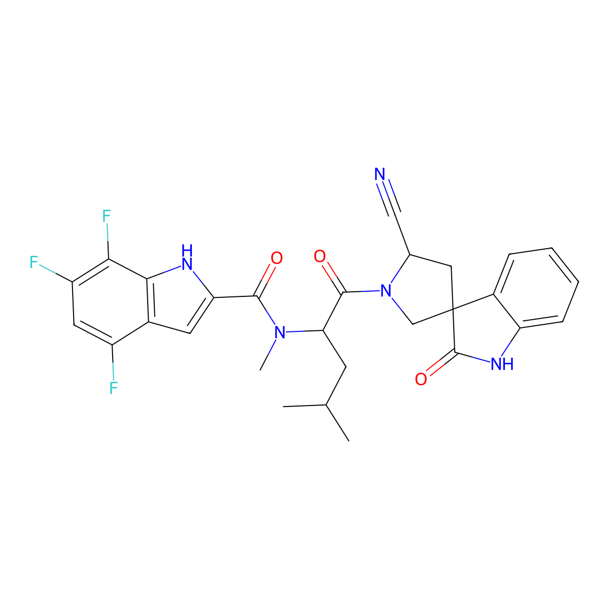 Zevotrelvir molecular structure, CAS 2773516-53-1