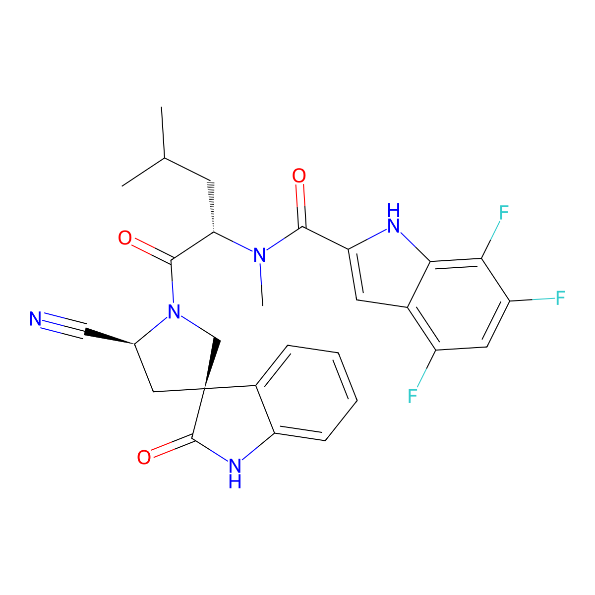 Zevotrelvir molecular structure, CAS 2773516-53-1