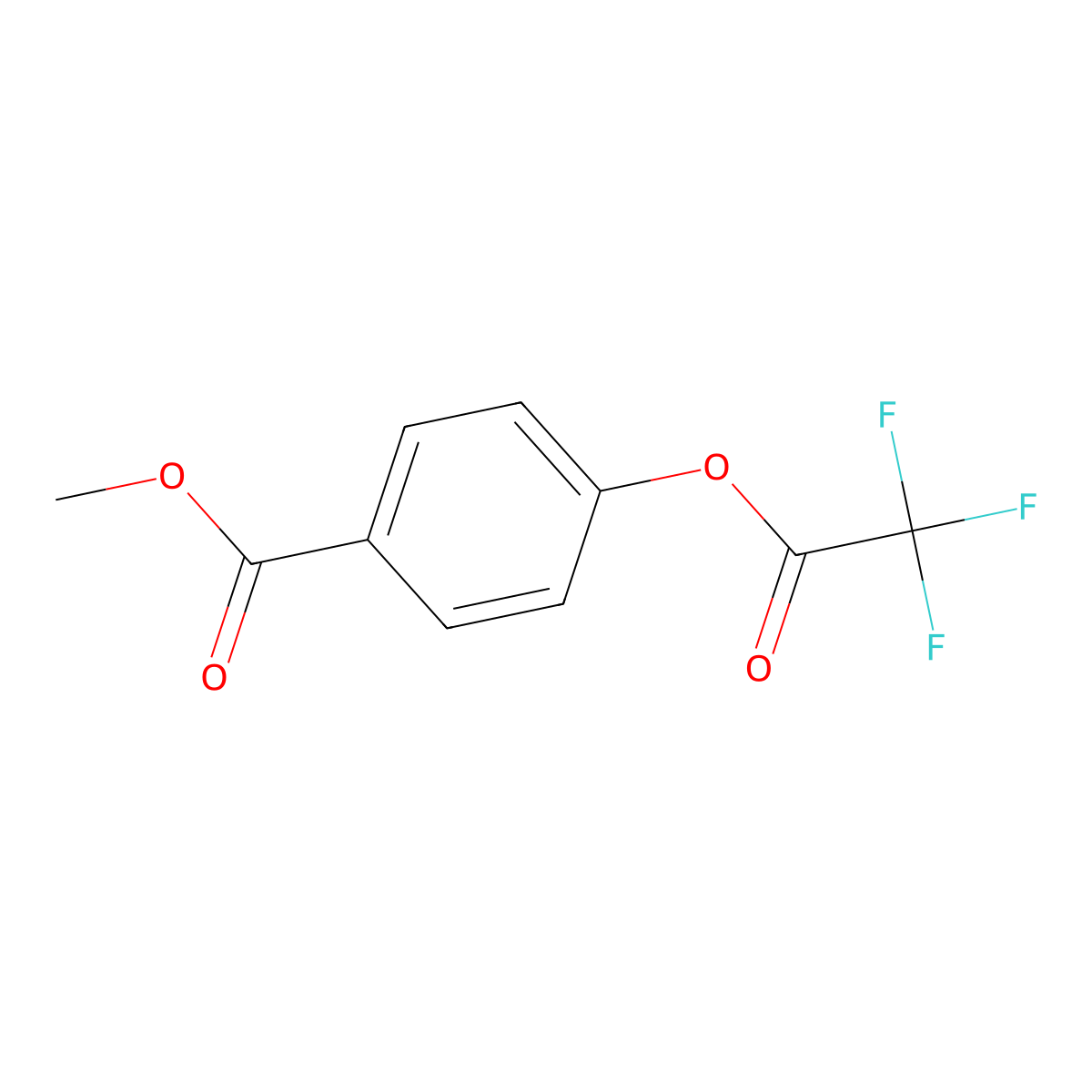 Benzoic acid, 4-[(2,2,2-trifluoroacetyl)oxy]-, methyl ester molecular structure, CAS 27739-04-4