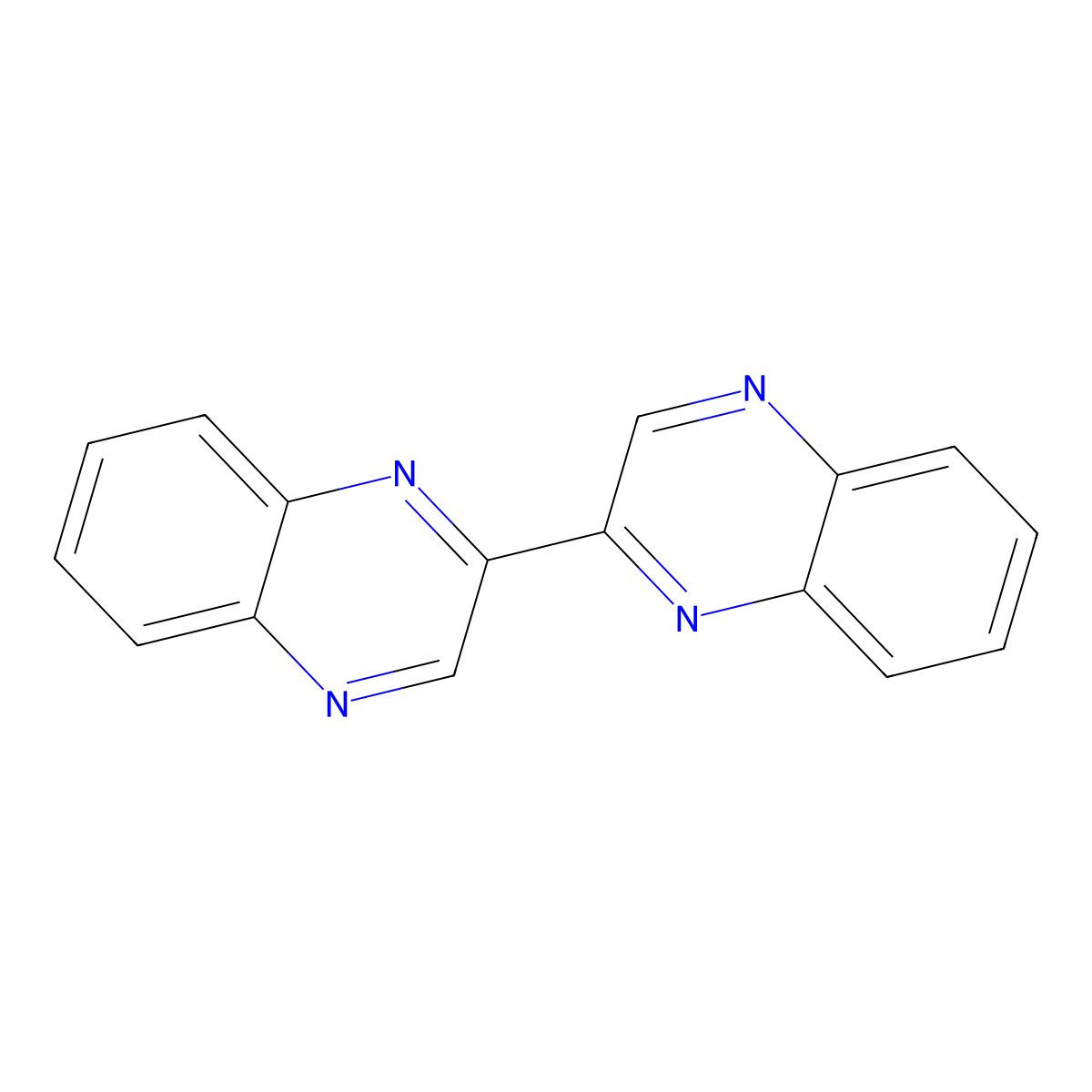 2,2'-Biquinoxaline molecular structure, CAS 27739-37-3