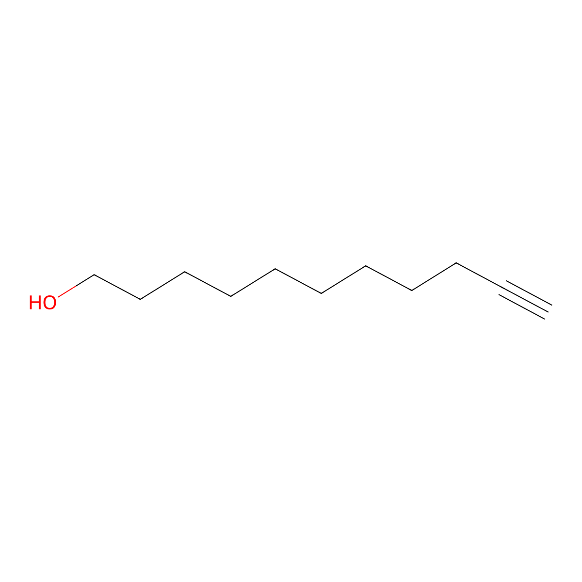 10-Undecyn-1-ol molecular structure, CAS 2774-84-7