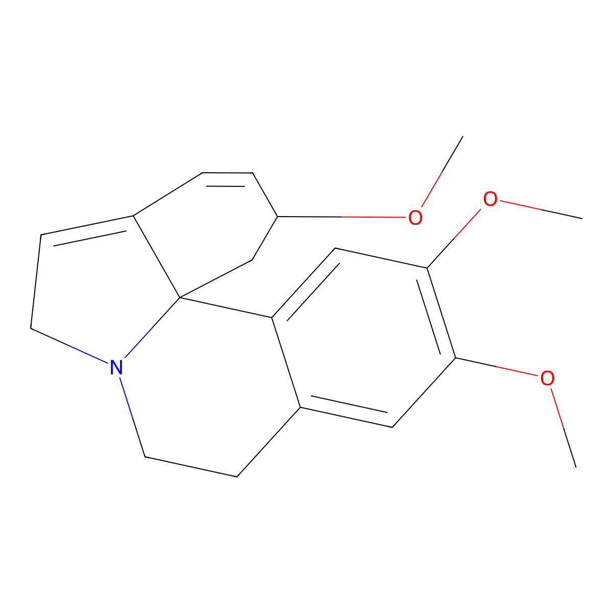 Erysotrine molecular structure, CAS 27740-43-8