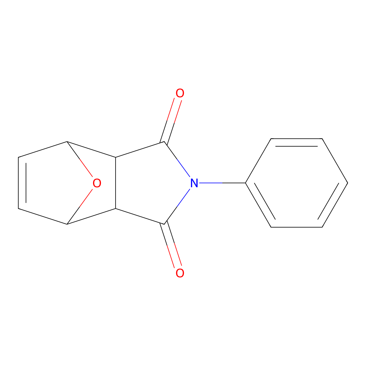 2-Phenyl-3a,4,7,7a-tetrahydro-1h-4,7-epoxyisoindole-1,3(2h)-dione molecular structure, CAS 27742-33-2
