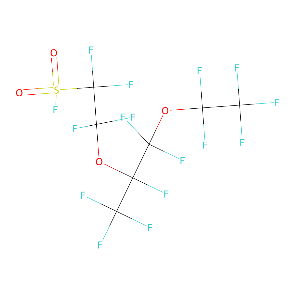 Perfluoro(4-methyl-3,6-dioxaoctane)sulfonyl fluoride molecular structure, CAS 27744-59-8