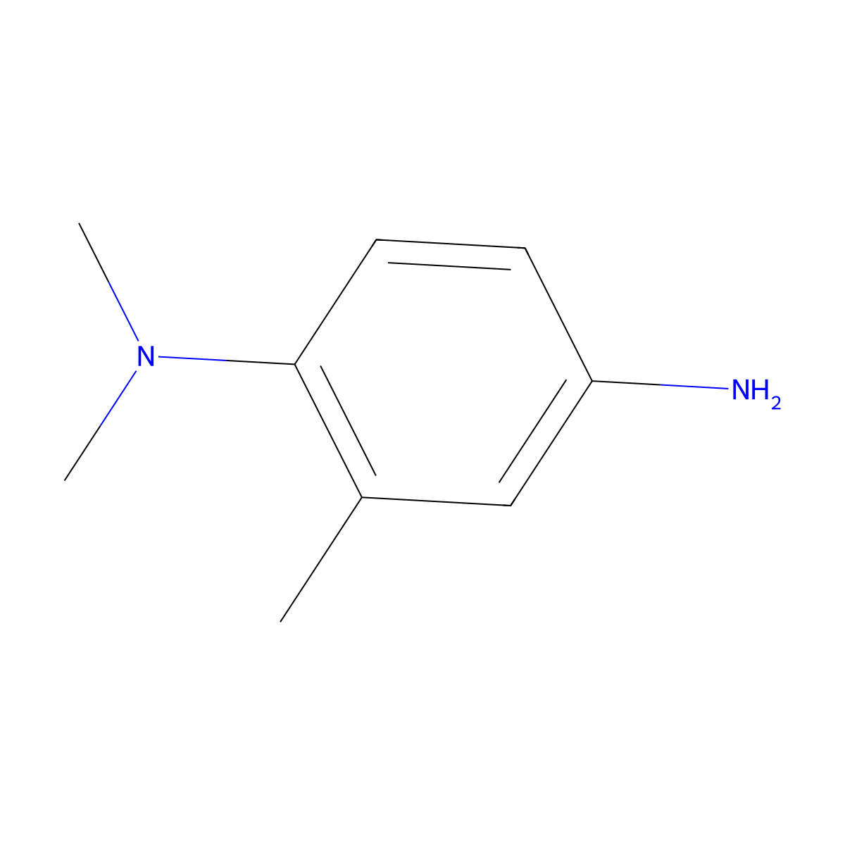 1-N,1-N,2-trimethylbenzene-1,4-diamine molecular structure, CAS 27746-11-8