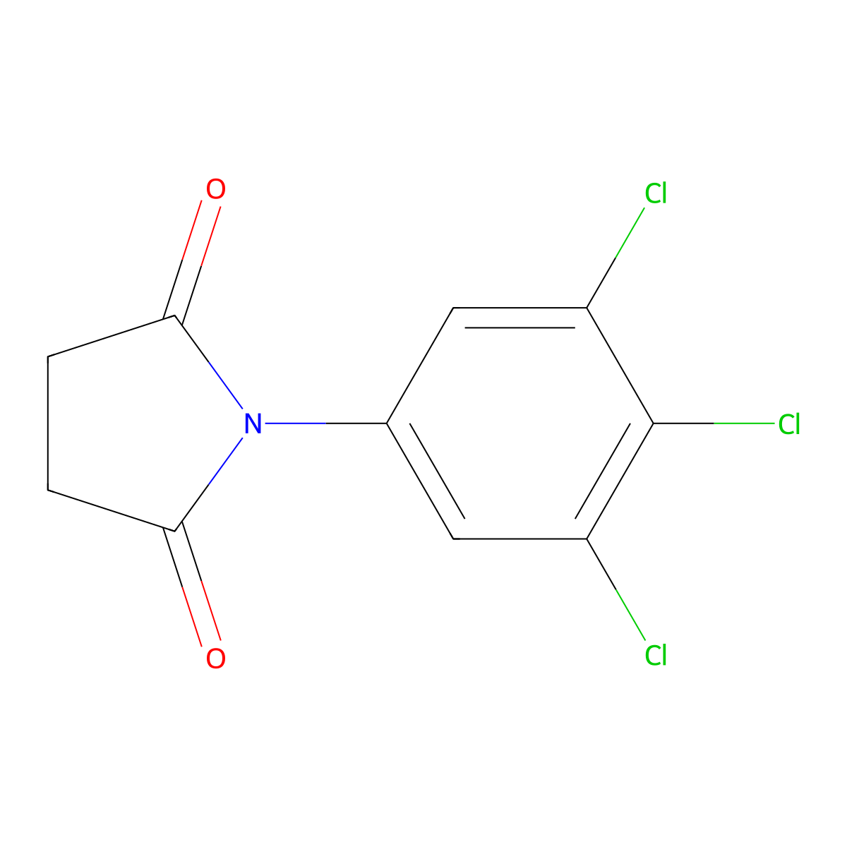N-(3,4,5-trichlorophenyl)succinimide molecular structure, CAS 27746-63-0