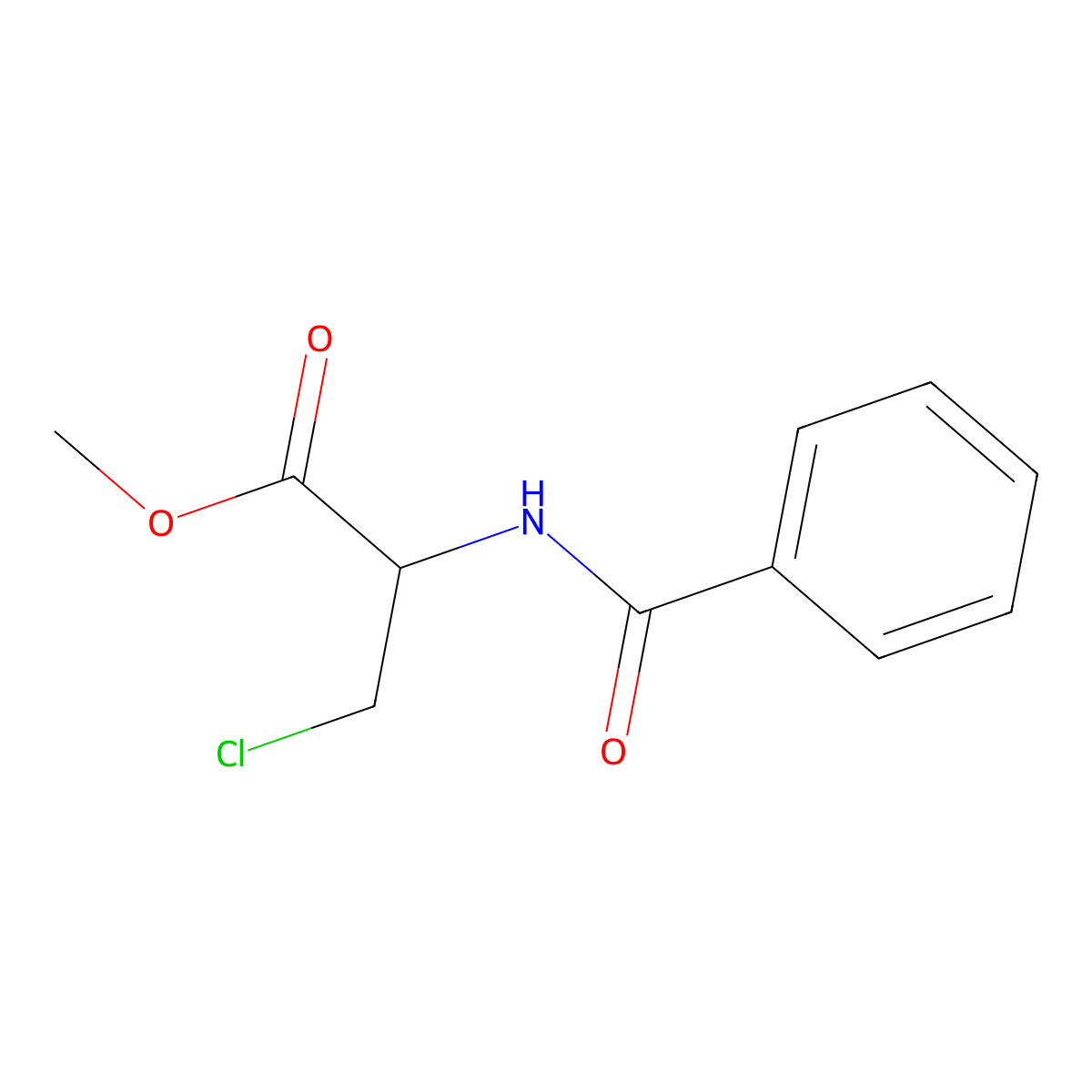 (R)-Methyl 2-benzamido-3-chloropropanoate molecular structure, CAS 27748-58-9
