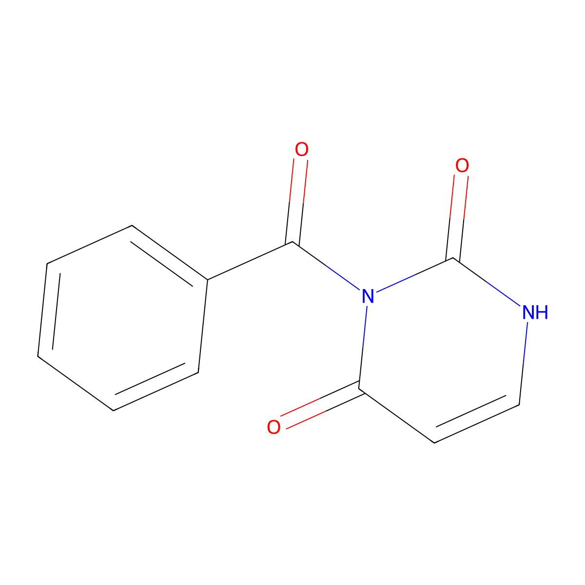 3-Benzoyluracil molecular structure, CAS 2775-87-3