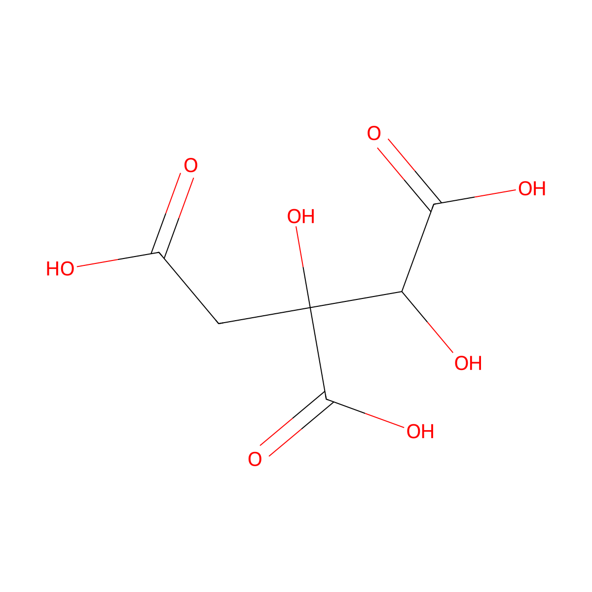 Garcinia acid molecular structure, CAS 27750-10-3