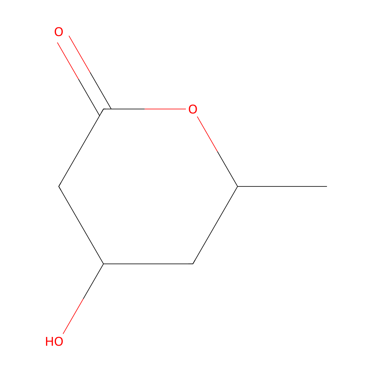 4-Hydroxy-6-methyloxan-2-one molecular structure, CAS 27751-97-9