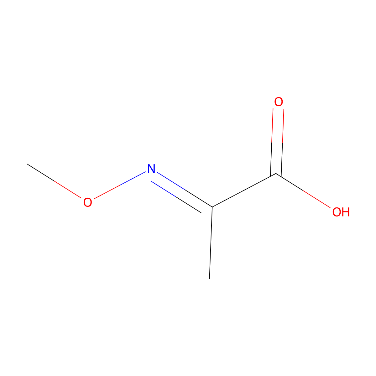 2-(Methoxyimino)propanoic acid molecular structure, CAS 27752-38-1