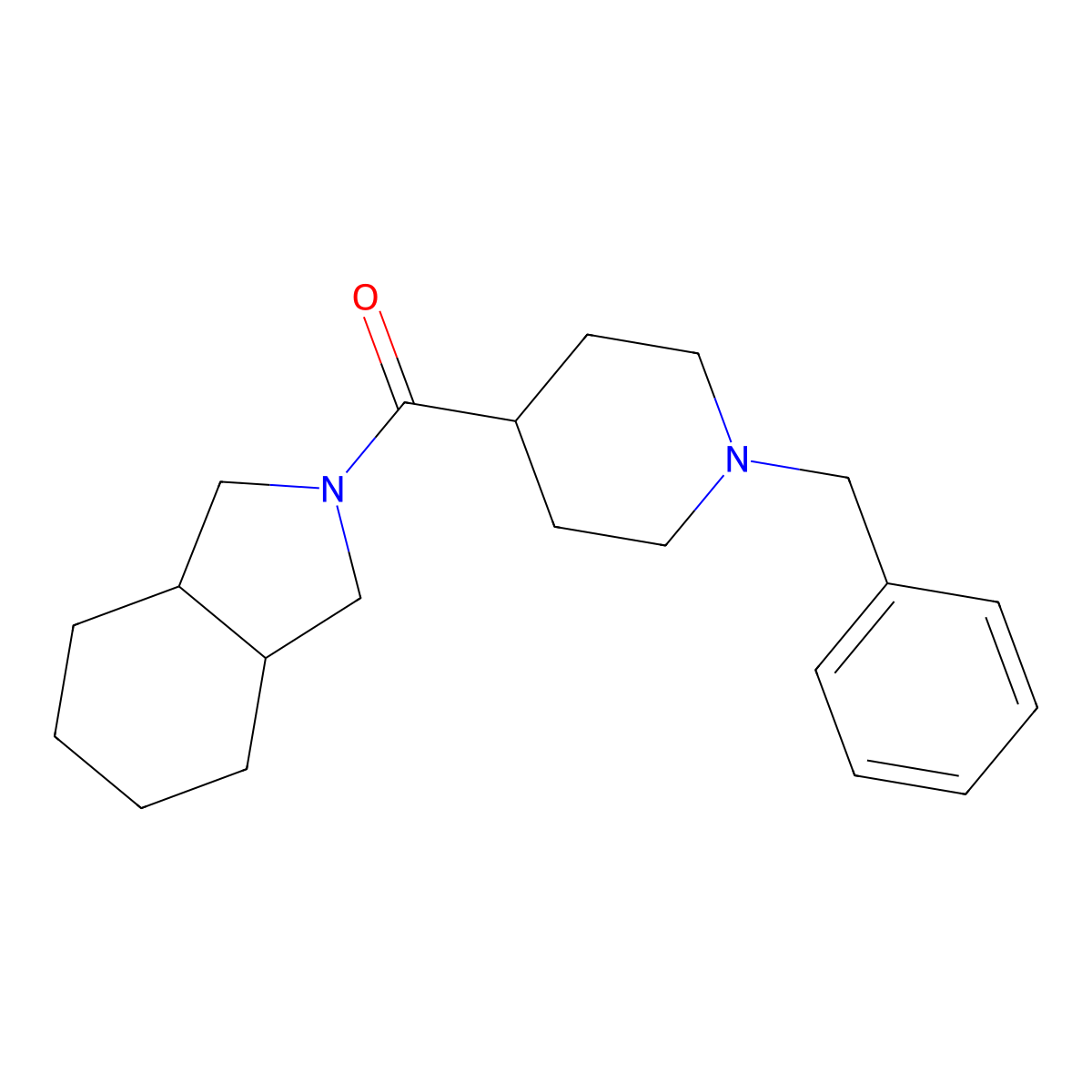 2-(1-benzylpiperidine-4-carbonyl)-octahydro-1H-isoindole molecular structure, CAS 2775312-73-5