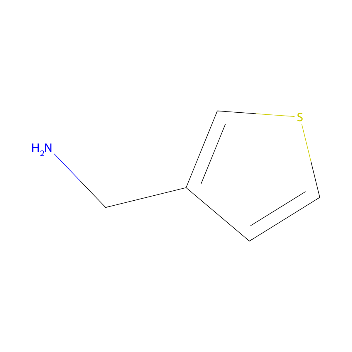 3-Thiophenemethylamine molecular structure, CAS 27757-86-4