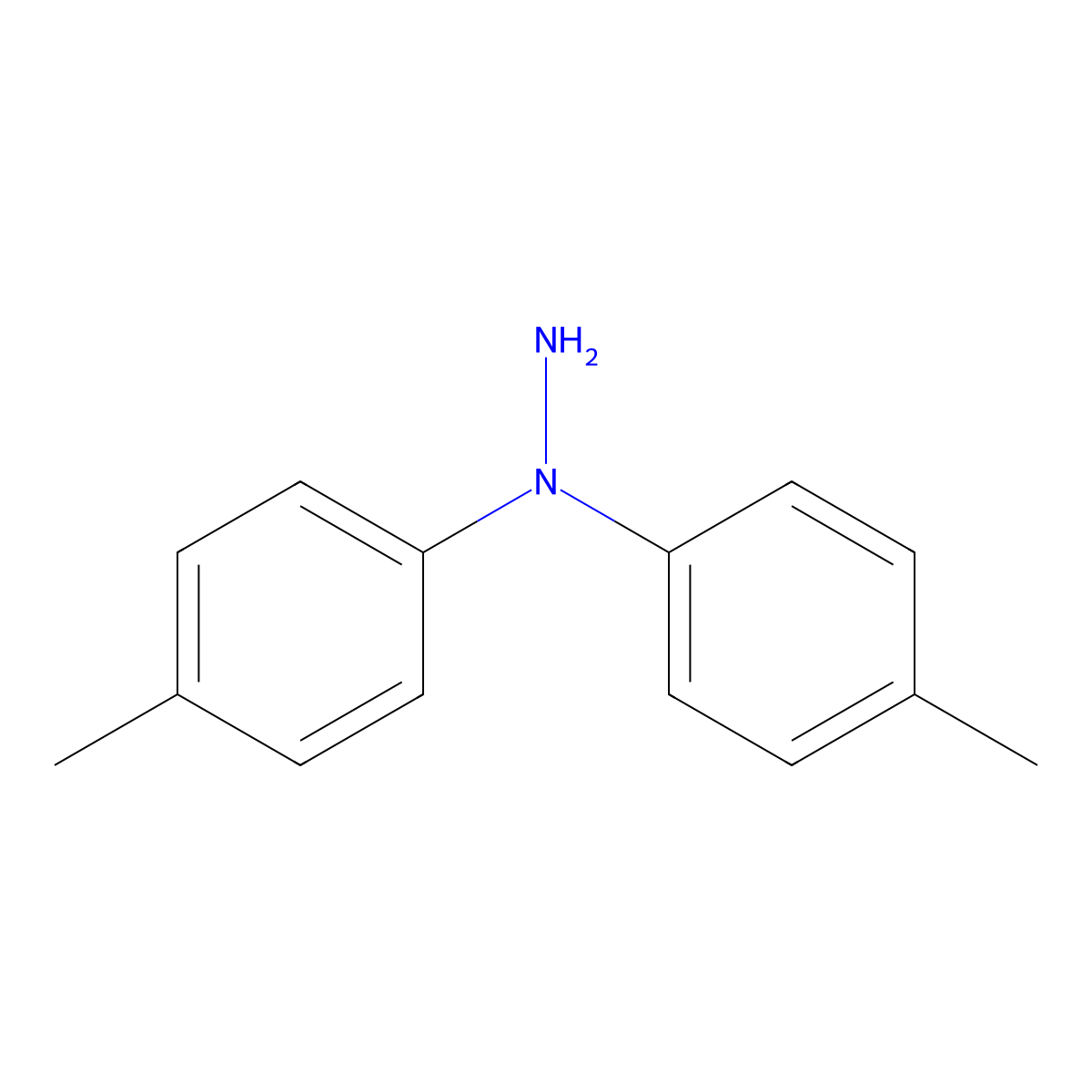 N,N-Di(p-tolyl)hydrazine molecular structure, CAS 27758-60-7