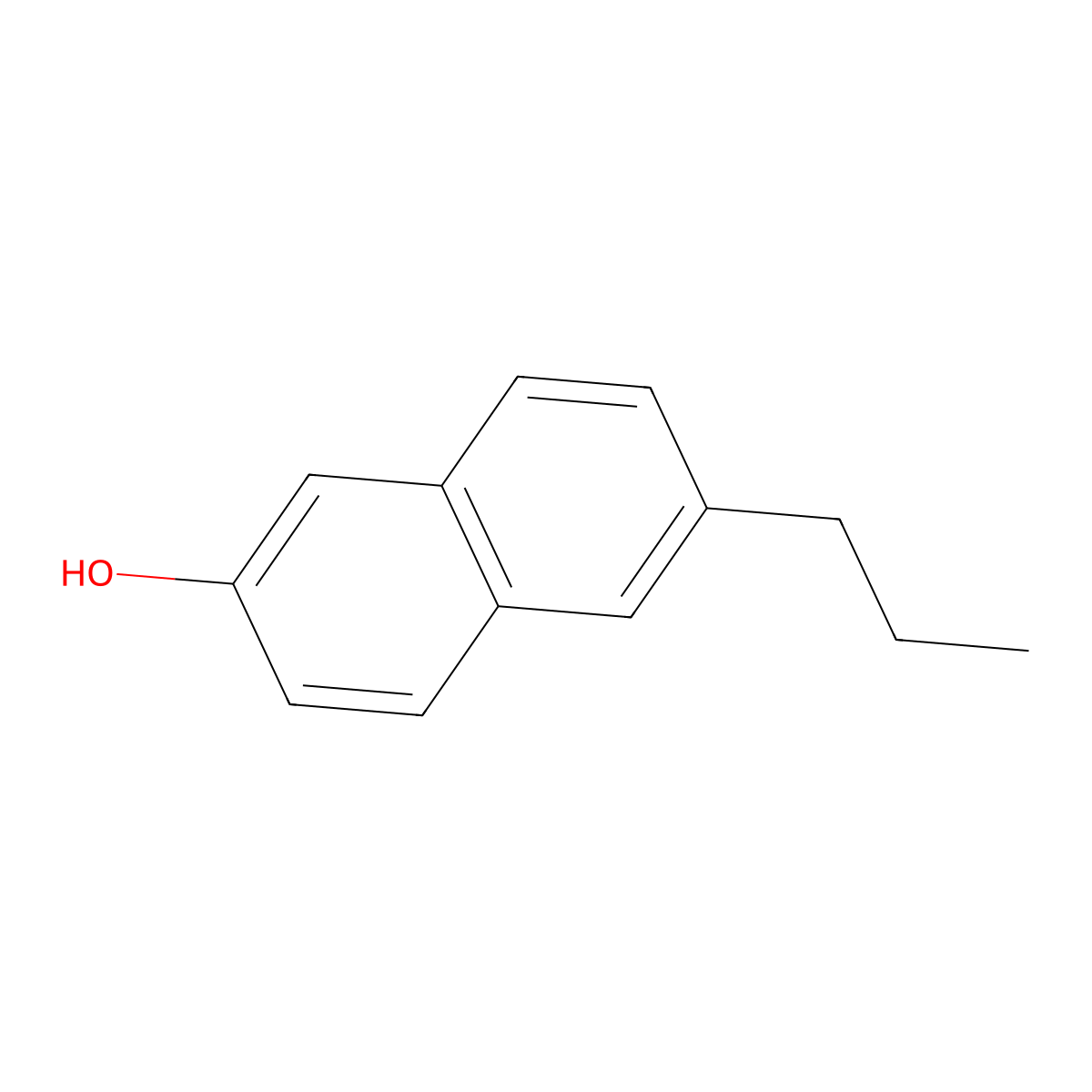 6-Propyl-2-naphthol molecular structure, CAS 2776-56-9