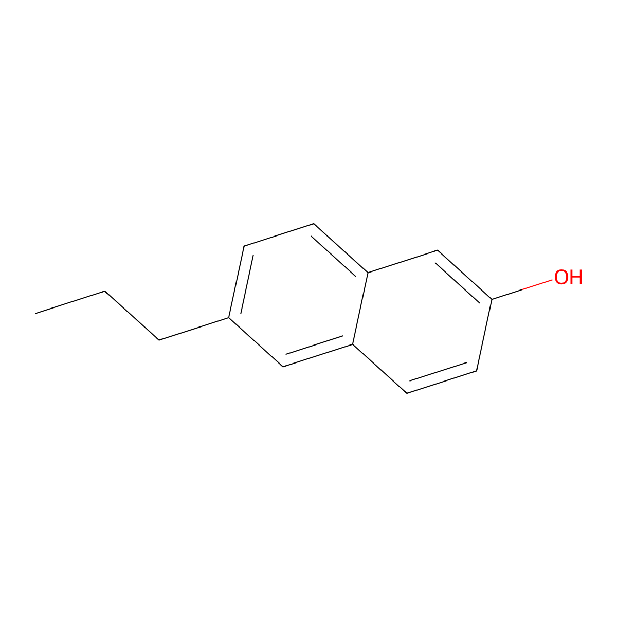 6-Propyl-2-naphthol molecular structure, CAS 2776-56-9