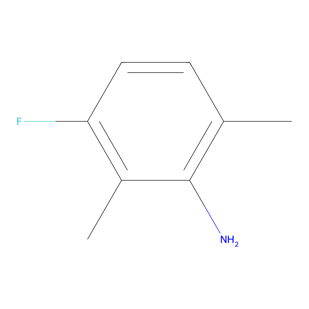 3-Fluoro-2,6-dimethylaniline molecular structure, CAS 27760-78-7