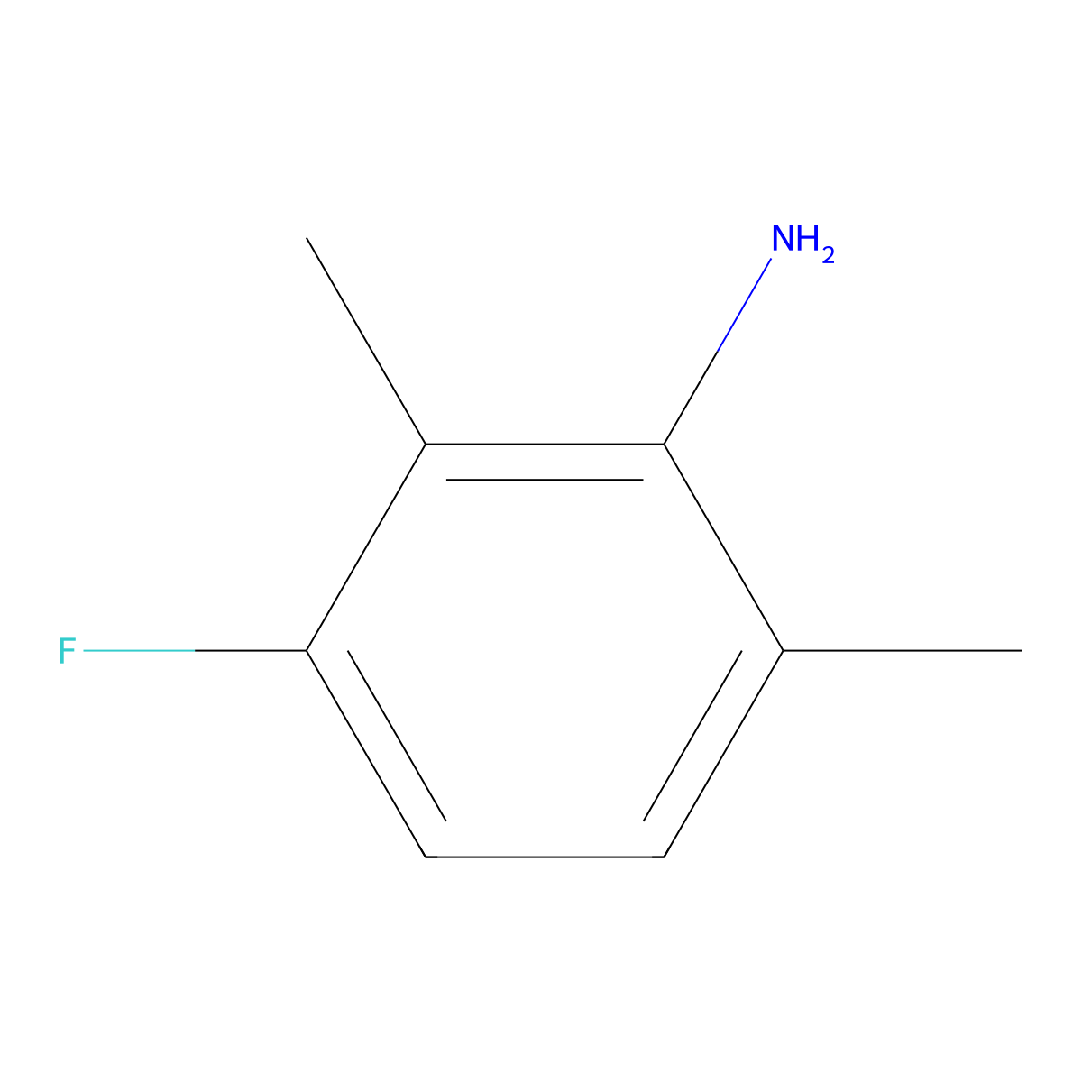 3-Fluoro-2,6-dimethylaniline molecular structure, CAS 27760-78-7