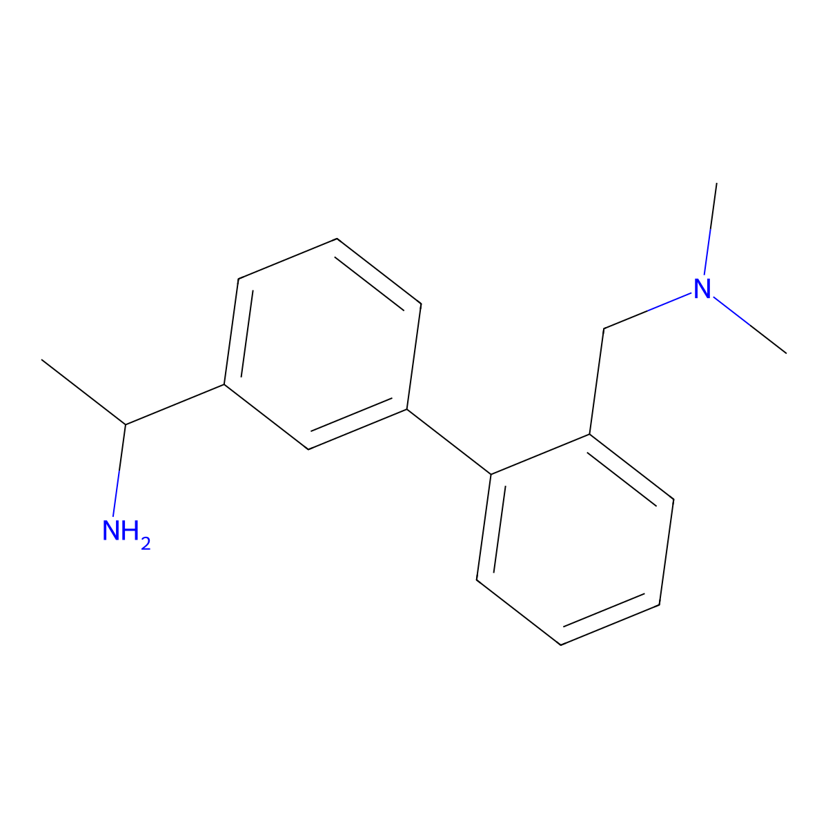 (R)-1-(2'-((dimethylamino)methyl)-[1,1'-biphenyl]-3-yl)ethan-1-amine molecular structure, CAS 2776201-60-4