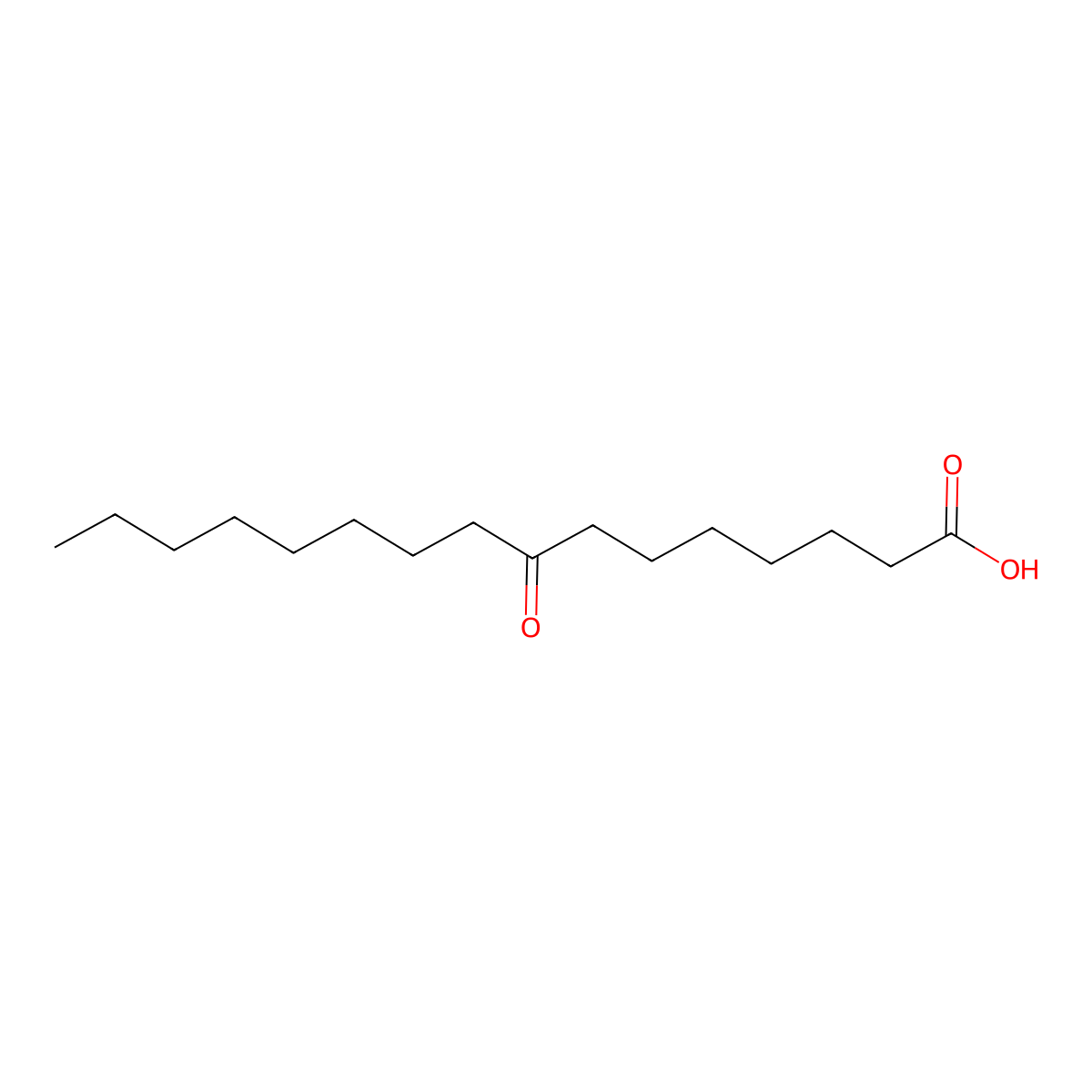 8-Keto palmitic acid molecular structure, CAS 2777-52-8