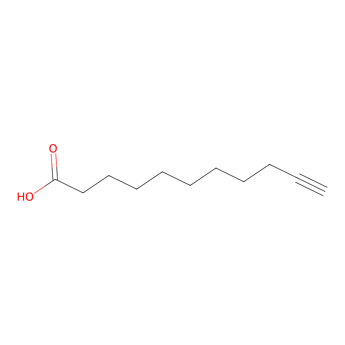 10-Undecynoic acid molecular structure, CAS 2777-65-3