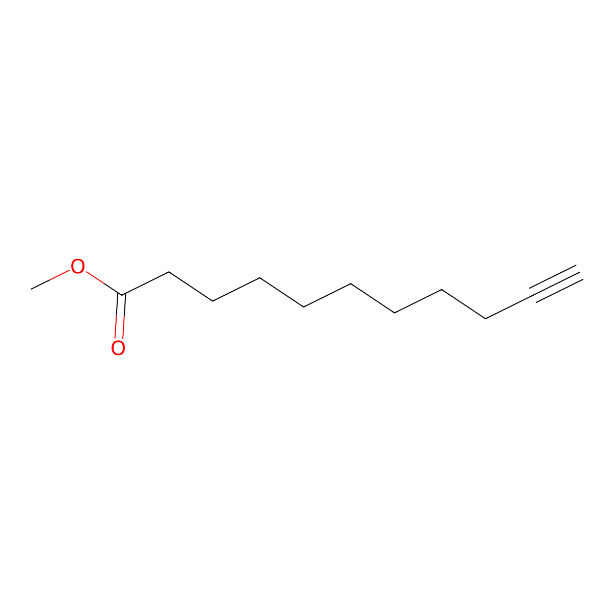 Methyl 10-undecynoate molecular structure, CAS 2777-66-4