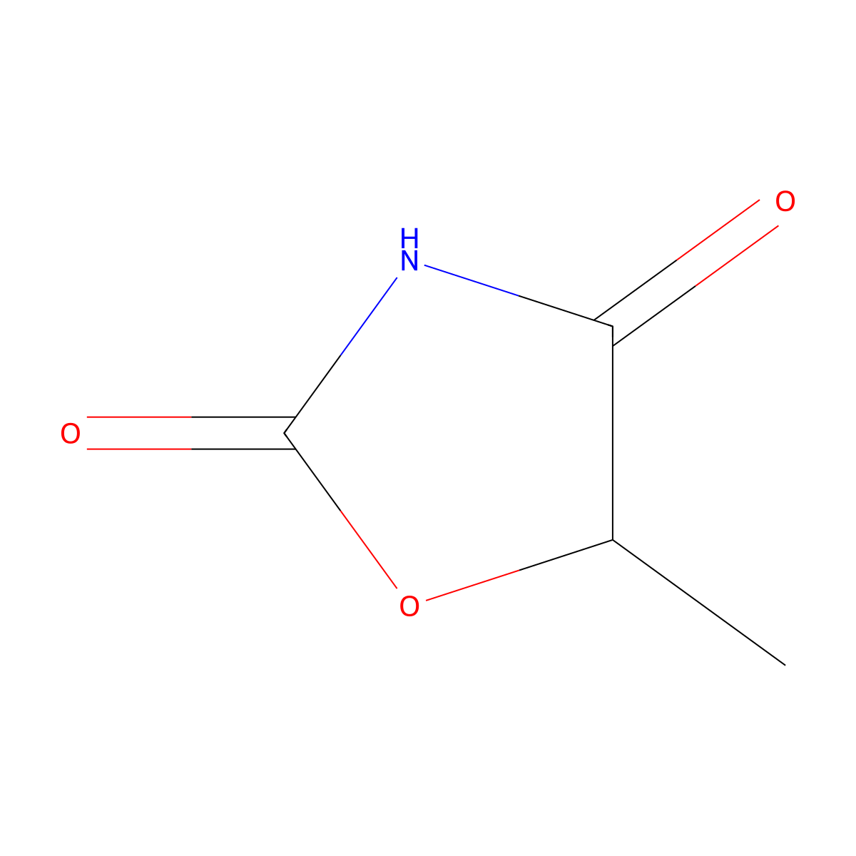 5-Methyl-2,4-oxazolidinedione molecular structure, CAS 27770-23-6