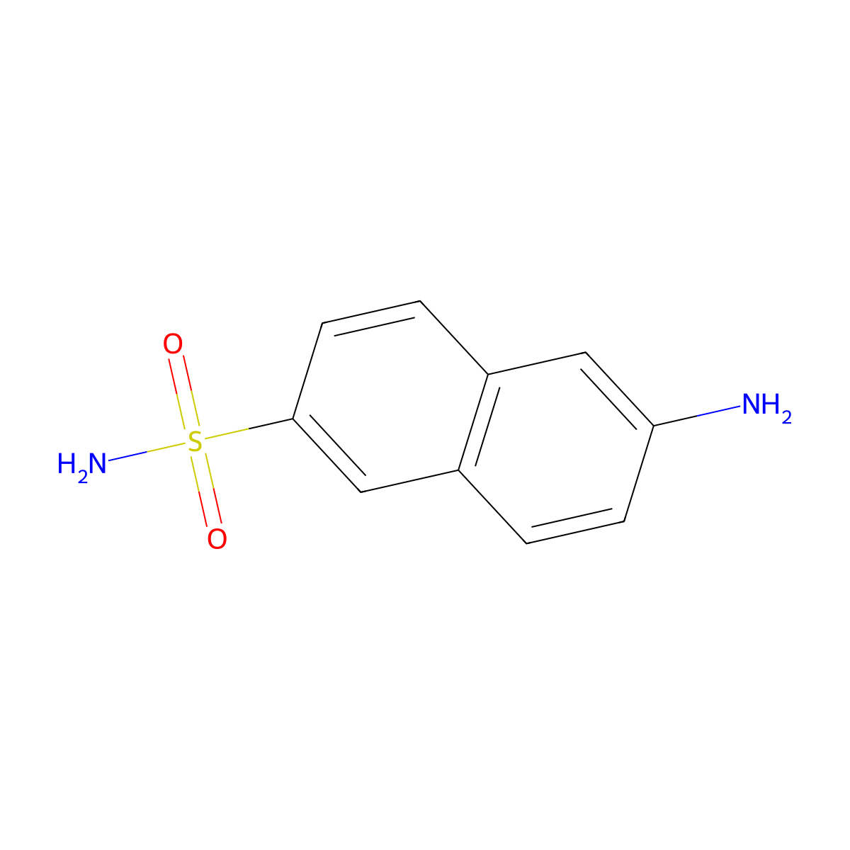 6-Aminonaphthalene-2-sulfonamide molecular structure, CAS 27771-61-5