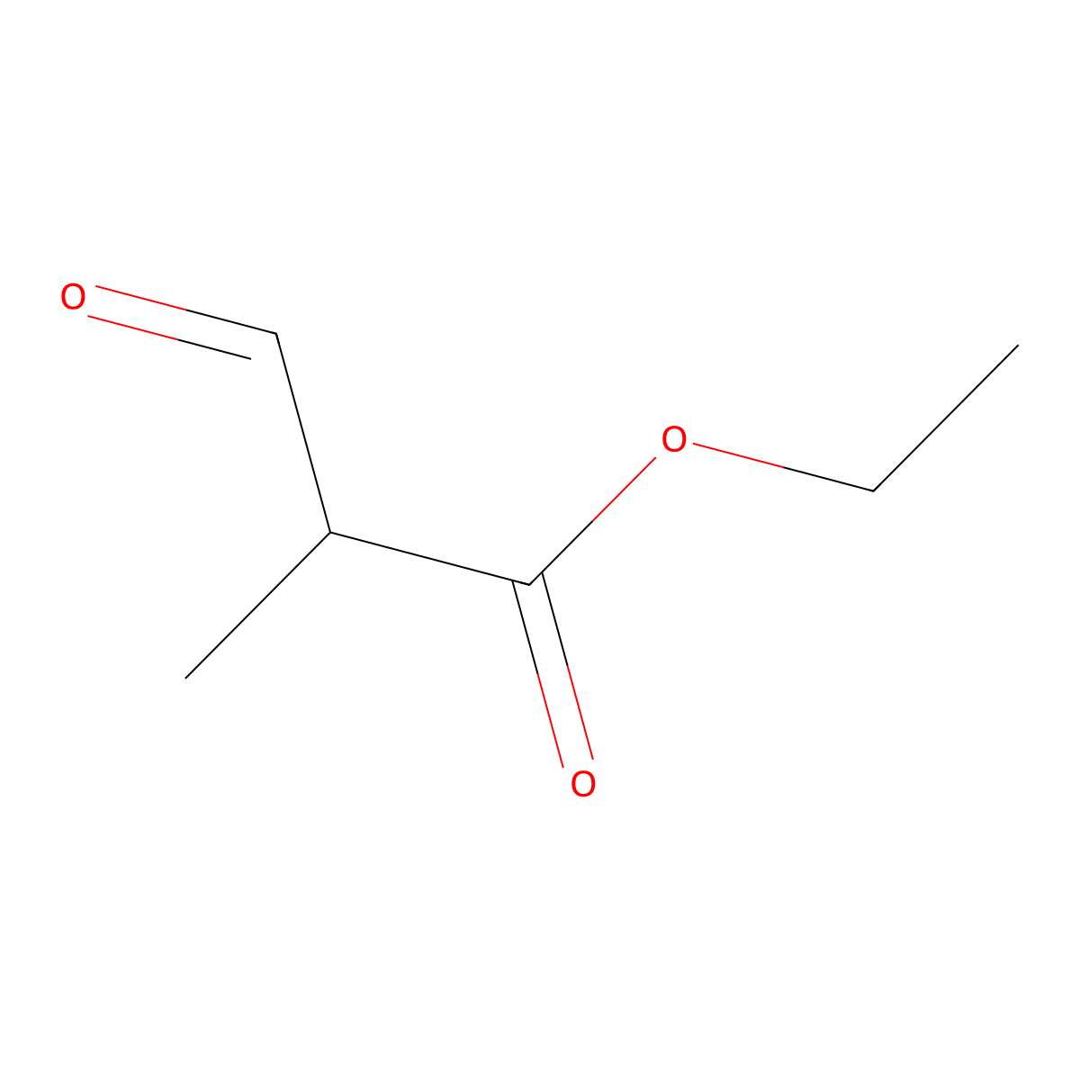 Ethyl 2-Formylpropionate molecular structure, CAS 27772-62-9