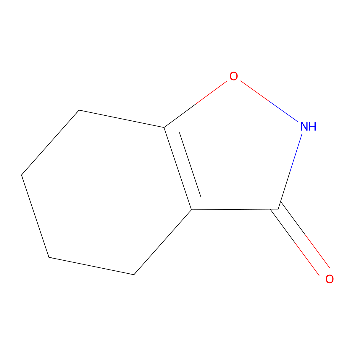 4,5,6,7-Tetrahydro-benzo[D]isoxazol-3-OL molecular structure, CAS 27772-90-3